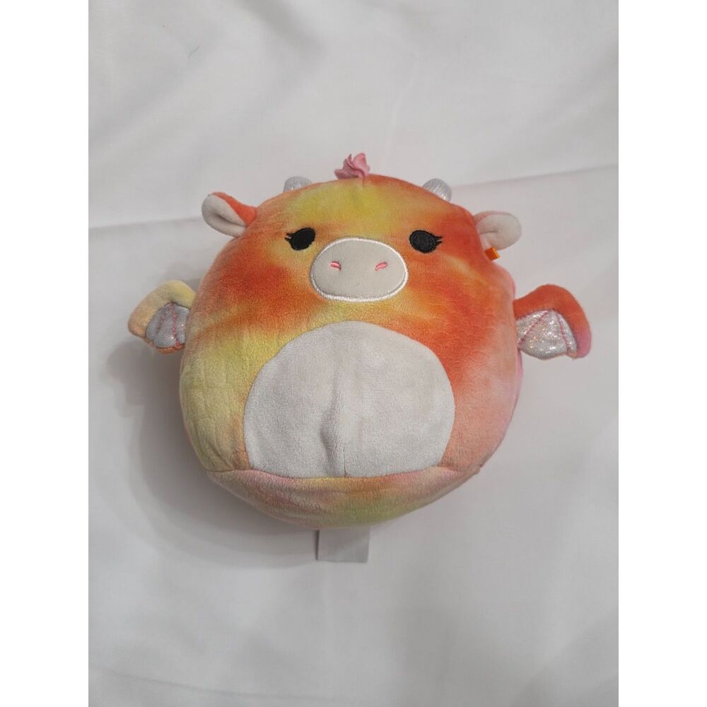 Squishmallows Celestina Pink Tie Dye Dragon 6 Inch Small Plush Stuffed Toy